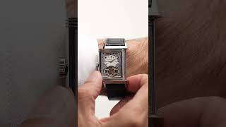 The New JaegerLeCoultre Reverso Tribute Duoface Tourbillon in Steel [upl. by Carbo270]