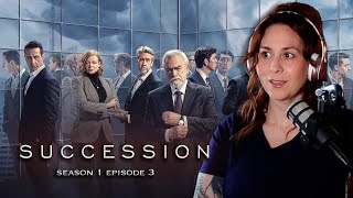 SUCCESSION SEASON 1 EPISODE 3  FIRST TIME WATCHING REACTION [upl. by Oznohpla]