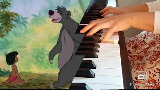 The Bare NecessitiesLo stretto indispensabile The jungle book WDisney piano cover [upl. by Acinot655]