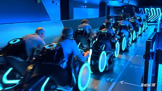 TRON RIDE Front amp Back Row Ridethrough  Magic Kingdom at Walt Disney World 2023 [upl. by Aelahs]