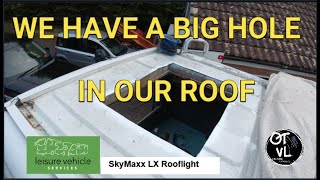 WE HAVE A BIG HOLE IN OUR ROOF  SKYMAXX LX PLUS [upl. by Nynnahs]