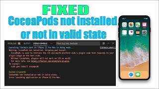 How to Fix CocoaPods Not Installed or Not in Valid State [upl. by Reinar576]