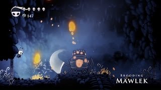 Brooding Mawlek Boss Fight  Hollow Knight [upl. by Wakeen]