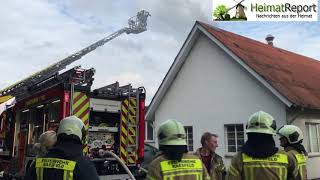 Großeinsatz der Feuerwehr Raesfeld in einer Schreinerei [upl. by Ennaxxor178]