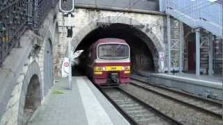 La Gare dEtterbeek et son défilé de trains Ligne 161 Bruxelles [upl. by Jamima]