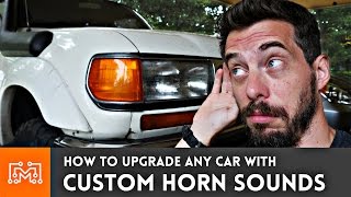 Add Custom Horn Sounds to ANY CAR  HowTo  I Like To Make Stuff [upl. by Maxfield507]