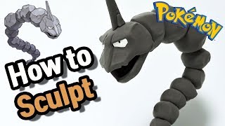 Sculpting Onix RockGround Pokémon in Clay [upl. by Norag]