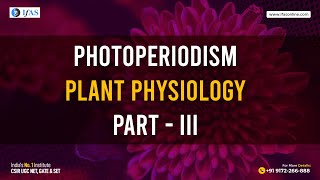 Photoperiodism In Plants  Plant Physiology  Part III [upl. by Muriel198]