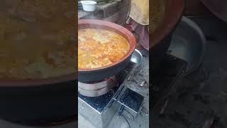 Cooking Vada in steel chulha [upl. by Adaline]