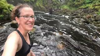 Solo wild swimming adventure at Plodda Falls [upl. by Nylecyoj]