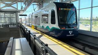 Sound Transit Siemens S700 Departing Northgate On The 1 Line Heading Toward Angle Lake [upl. by Shelden]