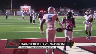 Daingerfield now 50 in district after road win over Waskom [upl. by Annavoig]