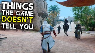 Assassins Creed Mirage 10 Things The Game Doesnt Tell You [upl. by Pease149]