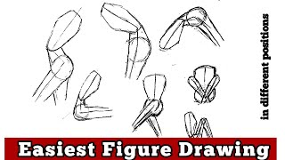 Gesture drawing practice  Female anatomy tutorial [upl. by Blinni]