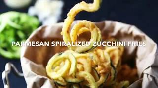 Parmesan Spiralized Zucchini Fries [upl. by Derzon]