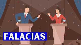 ¿Qué son las FALACIAS y cómo identificarlas Tipos de falacias y ejemplos [upl. by Paxton850]