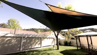 Coolaroo Shade Sail Installation Overview [upl. by Notnilc857]