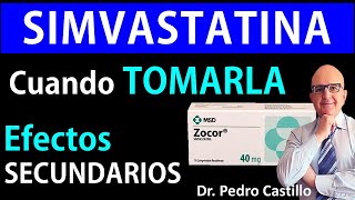 ❌COLESTEROL alto SIMVASTATINA👌 ZOCOR la mejor ESTATINA para bajar COLESTEROL 📘 Dr PEDRO CASTILLO [upl. by Mackie16]