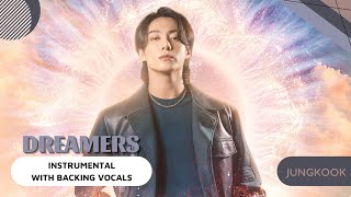 JungKook  Dreamers FIFA World Cup Qatar 2022 Instrumental with backing vocals Lyrics [upl. by Naujaj665]