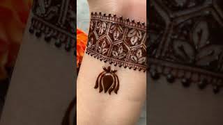 Simple mehendi design  wrist mehendi shorts mehndi youtubeshorts ytshorts mehndidesign henna [upl. by Evvy768]