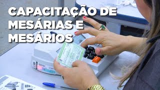 Todo treinamento para mesária e mesário é preparado muito antes das eleições [upl. by Nnalatsyrc172]