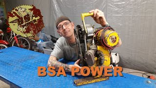 BSA Power Unit från skroten  Vill motorn starta eller får den åka tillbaka [upl. by Tehcac]