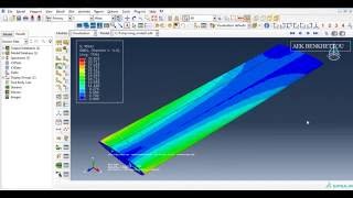 Numerical simulation of wing using ABAQUS Part7Show result [upl. by Tankoos]