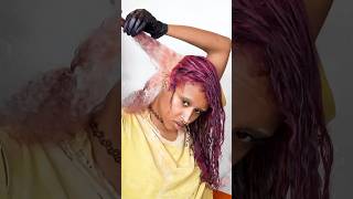 Dyeing My Hair Purple Highlights And Lowlights HairDye HairTutorial [upl. by Acinot]