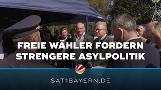 Freie Wähler in Bayern Härtere Asylpolitik gefordert [upl. by Thrift420]