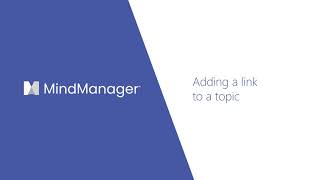 MindManager Minutes How to add links to your topics [upl. by Seuqramed]