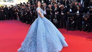 Aishwarya Rai Bachchan In Michael Cinco At The 70th Cannes Film Festival 2017 [upl. by Driskill]