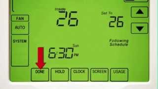 Adjusting your thermostat from Heat to Cool [upl. by Dremann]