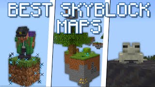 The Best Skyblock Maps in Minecraft Bedrock [upl. by Aldwon]