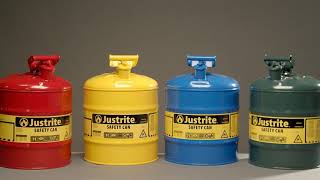 Justrite Type I Safety Cans [upl. by Aleck]