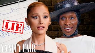 Ariana Grande amp Cynthia Erivo Take Lie Detector Tests  Vanity Fair [upl. by Libna]