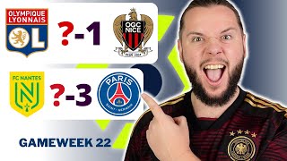 Ligue 1 Gameweek 22 Predictions amp Betting Tips [upl. by Marcella25]