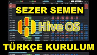 Hiveos Mining Türkçe Kurulum [upl. by Cartan]