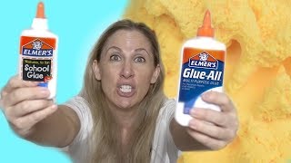 TESTING ELMERS GLUE ALL AGAINST SCHOOL GLUE FOR CLOUD SLIME [upl. by Allie869]