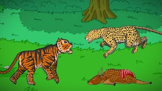 TIGER VS LEOPARD ANIMATION [upl. by Padraic]