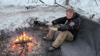 Lost in Alaska  How to NOT Freeze to Death Winter Survival Camping amp Bushcraft No Tent or Bag [upl. by Asilegna217]