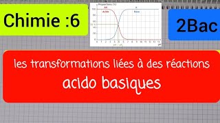 Réaction acido basique  exercice 5 1Bac الأولى بكالوريا [upl. by Kamerman]