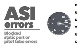 AIRSPEED INDICATOR ASI errors [upl. by Monto]