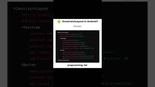 Constraint layout and frame layout in android android coding question app developer subscribe [upl. by Culley610]