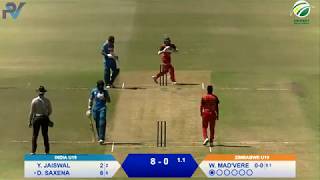 Quadrangular Under19 Series  Zimbabwe vs India [upl. by Namrak]