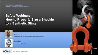 Safety Webinar How to Properly Size a Shackle to a Synthetic Sling [upl. by Dibri]