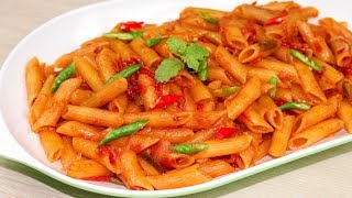 ঘরোয়া উপকরনে মজাদার পাস্তা রান্নার রেসিপিPasta Recipe BanglaPasta Recipes VegPasta In Red Sauce [upl. by Cordova]