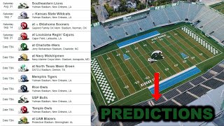 Tulane Football 2024 Schedule Preview amp Prediction [upl. by Hallee]