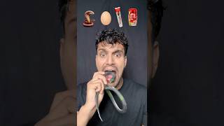 Snakeeggtoothpastedabar chyawanprash asmr eatingchallenge bikueating food cartoon Bikram [upl. by Ani]