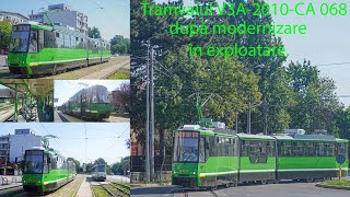 Tramvaiul V3A2010CA 068 după modernizare [upl. by Ayojal]