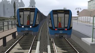 C20 tunnelbana Fruängen  Liljeholmen  Norsborg Trainz Railroad Simulator 2019 [upl. by Talbot]